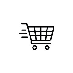Shopping cart icon vector