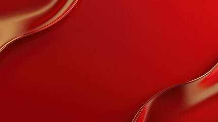 Naklejka premium Elegant Golden Texture Background with Red Satin Textured Corners, Creating a Refined and Luxurious Aesthetic
