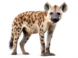 Fototapeta premium Spotted Hyena: Curious and Playful Carnivore of the African Savanna Ecosystem