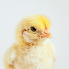 Chicken isolated on white background.