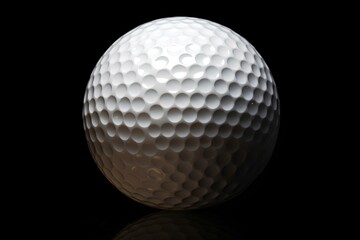 golf ball on black