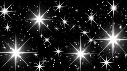 Fototapeta premium With_stars_black_galactic_background