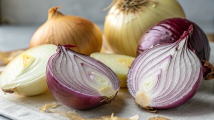 Obraz premium Assorted Onions Still Life