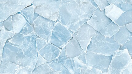 Obraz premium Light Blue Cracked Ice Texture with Natural Patterns and Subtle Reflections for Background Use