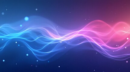 Obraz premium Abstract dynamic digital graphic with flowing light