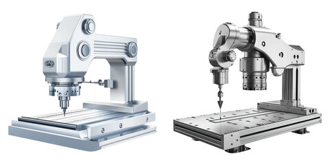 Two CNC machines for precision manufacturing, showcasing advanced technology
