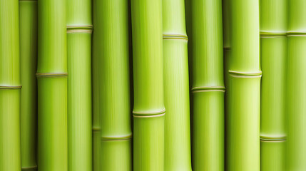 Fototapeta premium Clean Green Bamboo Wood Background – Natural Texture for Eco-Friendly Design, Zen, Spa, and Organic Concepts