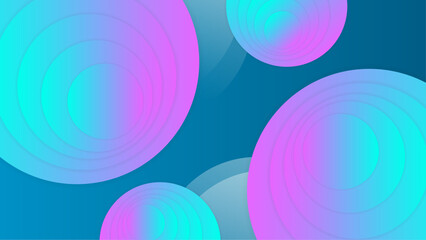 circle with purple and blue colors gradient abstract geometric background vector illustration