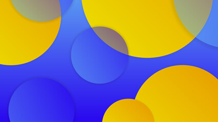 abstract yellow and blue shapes shapes gradient geometric background vector illustration, perfect for digital banner, business presentation, and social media design