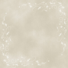Frame floral seamless paper ornamental pattern fabric 