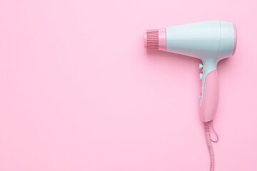pink hair dryer