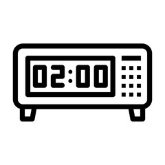 alarm clock Line Icon