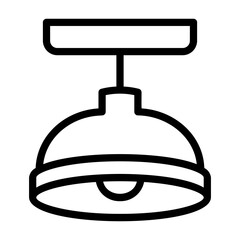 ceiling lamp Line Icon
