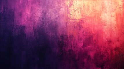 Obraz premium Purple to yellow color theme abstract background illustration, grained dirty wallpaper