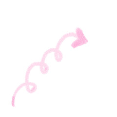 pink ribbon isolated on white background