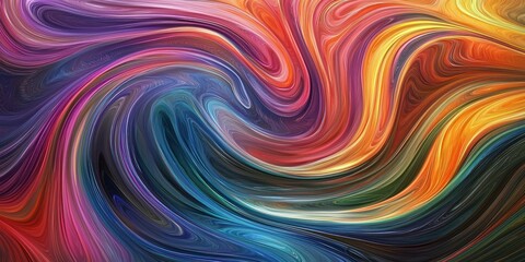 A digital art piece where swirling lines create a sense of movement and energy
