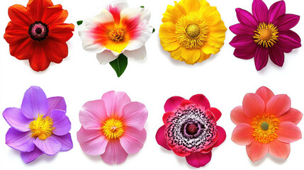 Colorful flowers are in full bloom