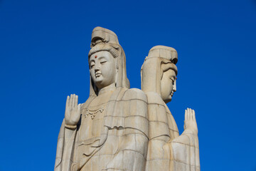Fototapeta premium Chaoyin Temple, Binhai New Area, Tianjin, China