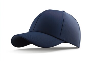 Fototapeta premium Stylish navy cap tilted for modern fashion appeal showcasing fabric and structure : Generative AI