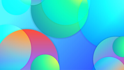 abstract smooth shapes on colorful background vector illustration