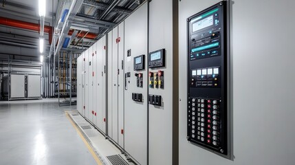 Modern Electrical Control Panel for Industrial Power Management