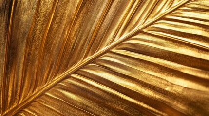 Luxurious golden leaf texture for elegant design and decoration