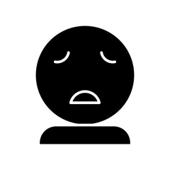 tired glyph icon