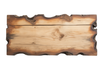 Rustic Wooden Board with Unique Edge Design for Crafts and Decor