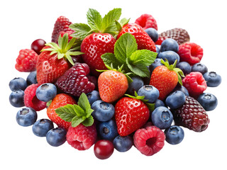 Obraz premium berries on white background