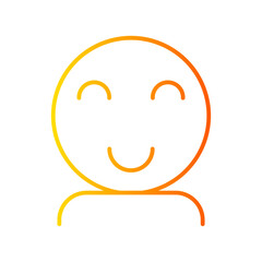 happiness gradient icon