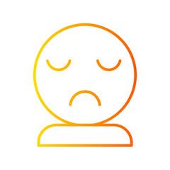 sadness gradient icon