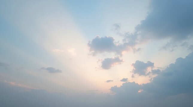 sun rays and clouds