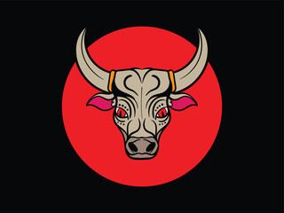 mad bulls illustration with japanese style for kaijune event