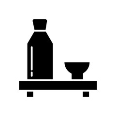 green tea glyph icon