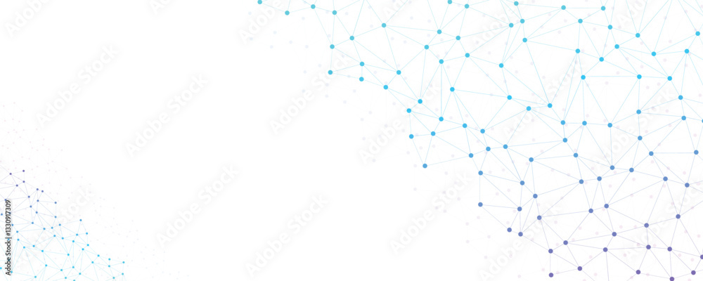 Fototapete abstract plexus background with connecting dots and lines. global communication network connection c