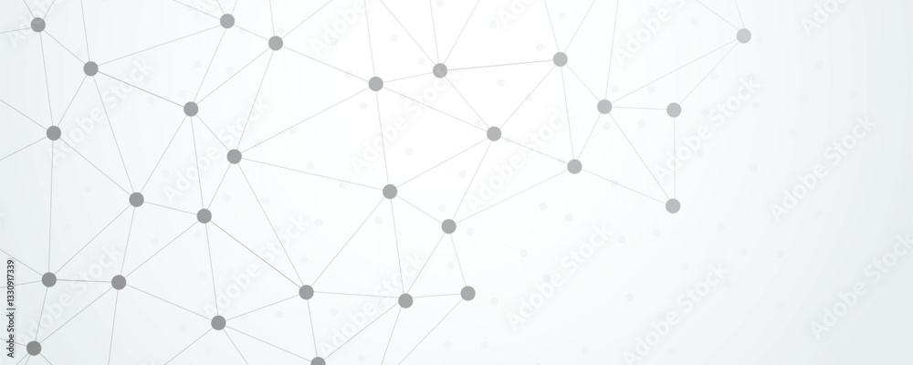 Aufkleber abstract plexus technology futuristic network connection background. big data visualization. connect