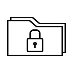 Secure Folder Icon – Data Protection and Privacy Symbol