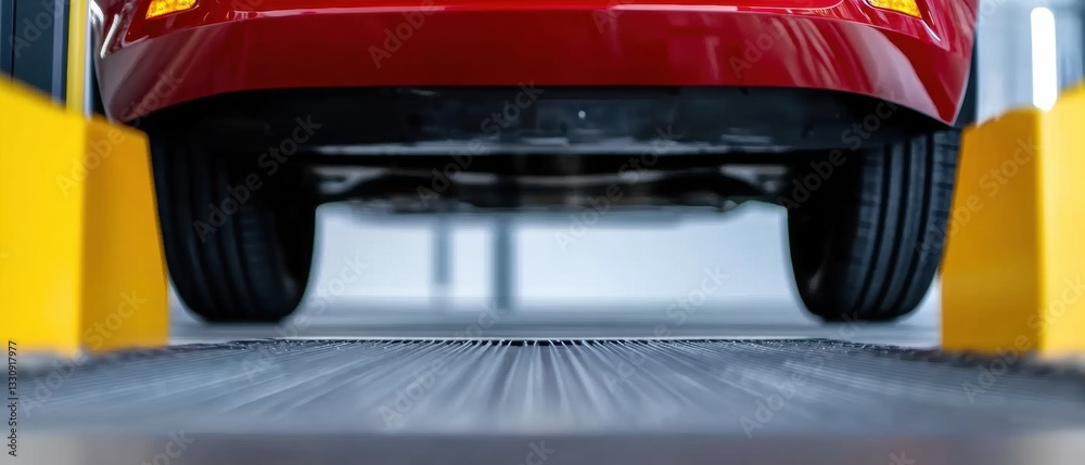 Leinwandbilder precision automotive diagnostics ai-enhanced wheel alignment technology showcasing next-gen vehicle 