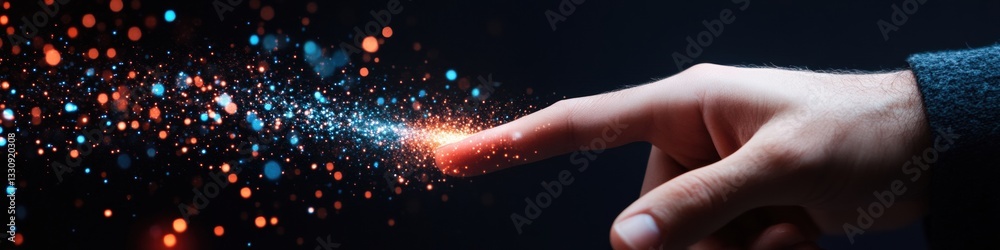 Poster Futuristic Digital Transformation AI-Powered Career Advancement Visualization with Immersive Interactive Interface and Generative Learning Connections