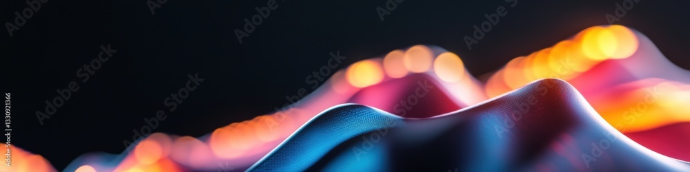 Poster Neurodivergent Creativity Unleashed Fluid Digital Abstract Wave Visualization in Vibrant Chromatic Gradient - AI-Powered Innovation and Design Thinking Breakthrough