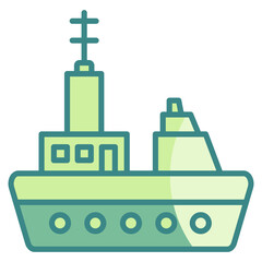 Ship  Icon Element For Design