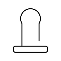 female condom line icon