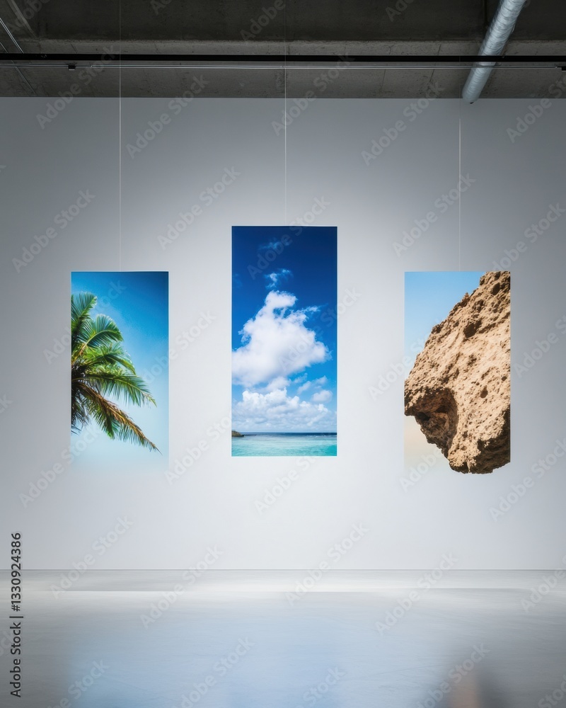 Poster Immersive Digital Art Experience Multisensory Gallery Installation Exploring Landscape Transformation Through Curated Portals of Natural Environments
