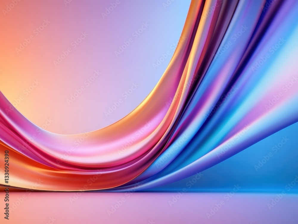 Aufkleber Fluid Digital Gradient Immersive Chromatic Wave Design Exploring Contemporary Visual Innovation - Trendsetting Color Transition Aesthetic for Modern Creative Platforms