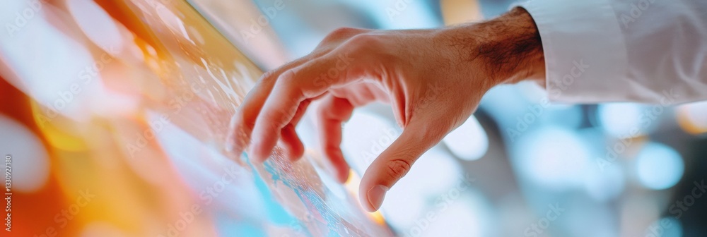 Poster Quantum Interactive AI Next-Gen Decision Intelligence with Blurred Technological Interface - Innovative Digital Transformation for Future-Ready Enterprise Solutions