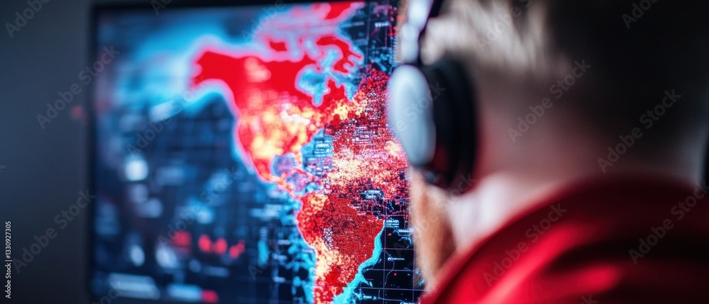Poster Immersive Cybersecurity Intelligence AI-Powered Global Threat Visualization with High-Performance Monitoring for Enterprise Digital Resilience