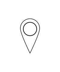 Simple and modern design, suitable for map, GPS, and location-based services applications.