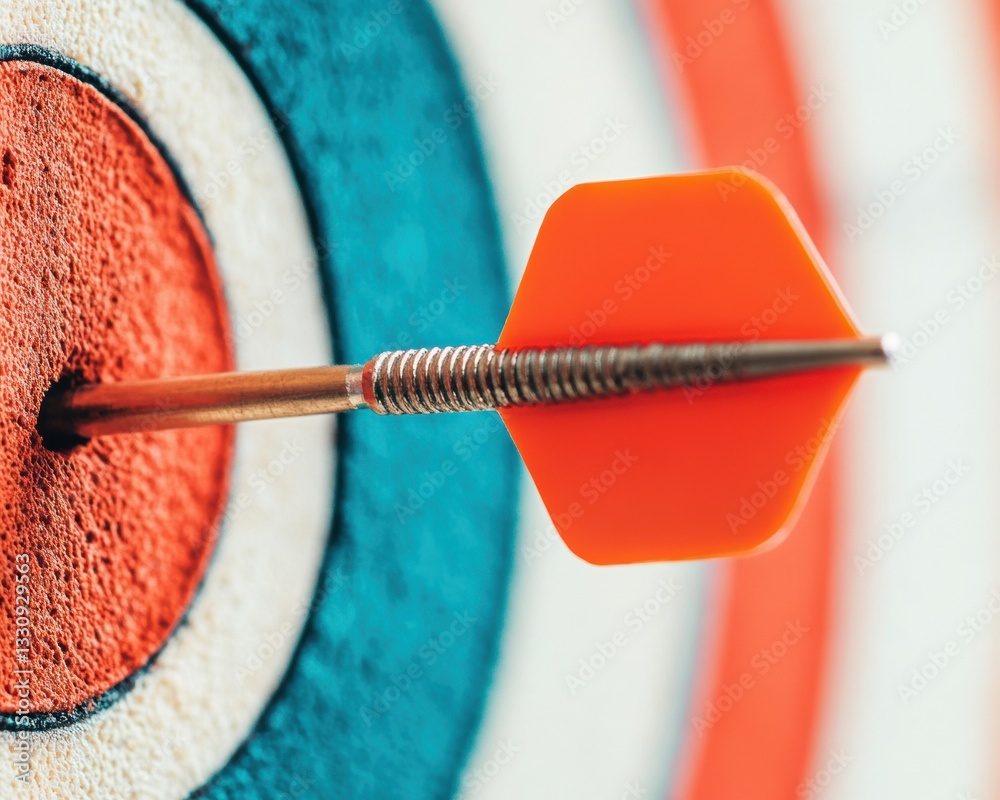 Leinwandbilder precision performance dynamic bullseye strategy visualization for high-impact business goal achievem