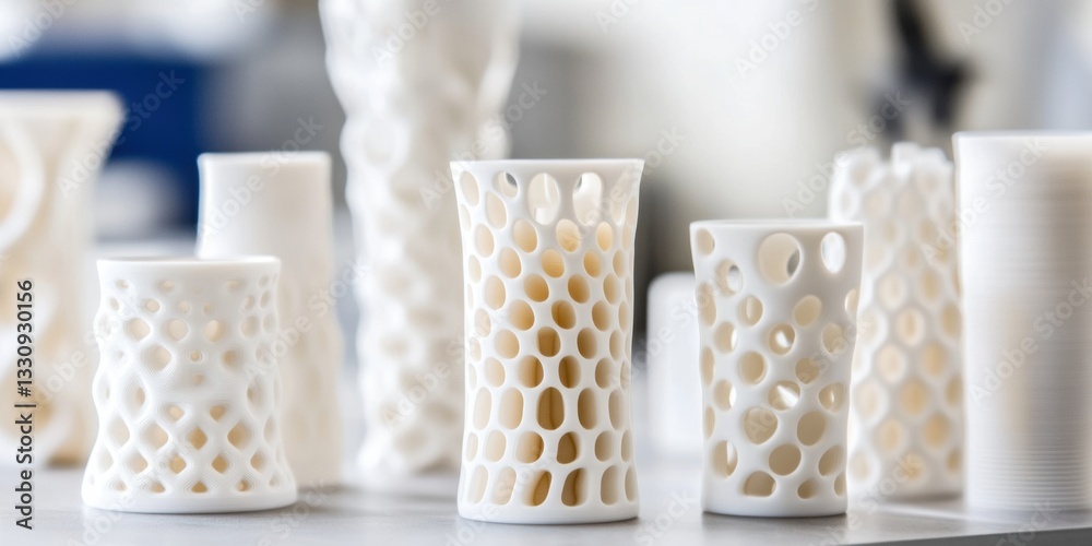 Aufkleber parametric design revolution advanced printed ceramic prototypes revealing innovative lattice struct