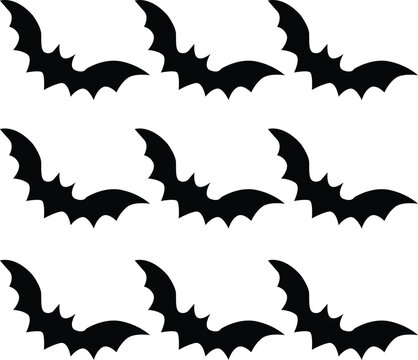 bater vector silhouette design . Premium geometric black bater . 